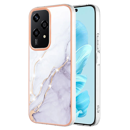 For Honor 200 Lite Case YB IMD Series-2 Style-B IMD Marble Pattern TPU Back Cover