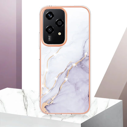 For Honor 200 Lite Case YB IMD Series-2 Style-B IMD Marble Pattern TPU Back Cover