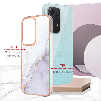 For Honor 200 Lite Case YB IMD Series-2 Style-B IMD Marble Pattern TPU Back Cover