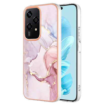 For Honor 200 Lite Case YB IMD Series-2 Style-B IMD Marble Pattern TPU Back Cover