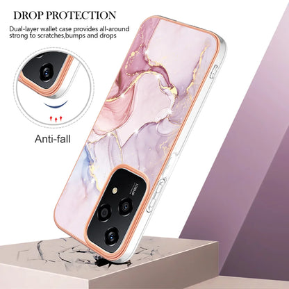 For Honor 200 Lite Case YB IMD Series-2 Style-B IMD Marble Pattern TPU Back Cover