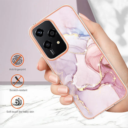 For Honor 200 Lite Case YB IMD Series-2 Style-B IMD Marble Pattern TPU Back Cover