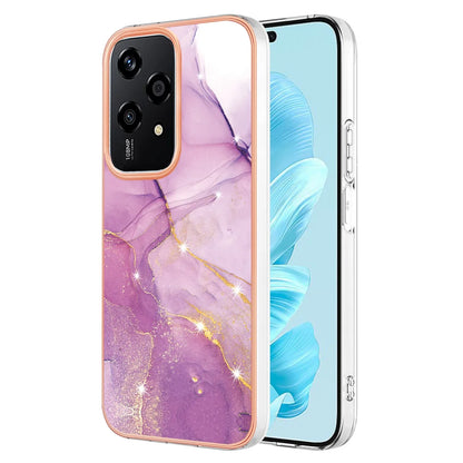 For Honor 200 Lite Case YB IMD Series-2 Style-B IMD Marble Pattern TPU Back Cover