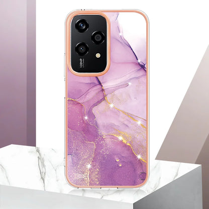 For Honor 200 Lite Case YB IMD Series-2 Style-B IMD Marble Pattern TPU Back Cover