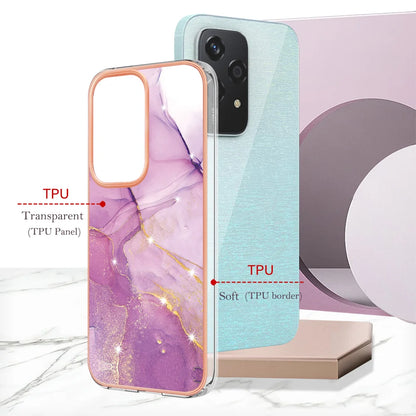 For Honor 200 Lite Case YB IMD Series-2 Style-B IMD Marble Pattern TPU Back Cover