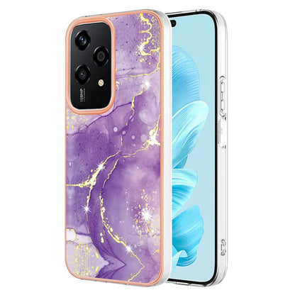 For Honor 200 Lite Case YB IMD Series-2 Style-B IMD Marble Pattern TPU Back Cover