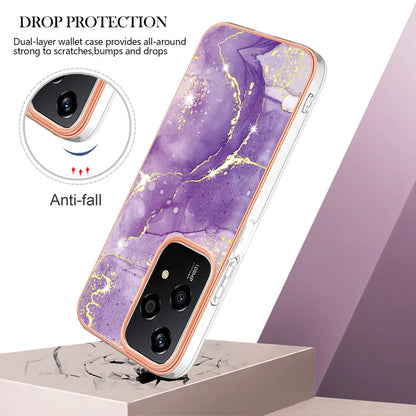 For Honor 200 Lite Case YB IMD Series-2 Style-B IMD Marble Pattern TPU Back Cover