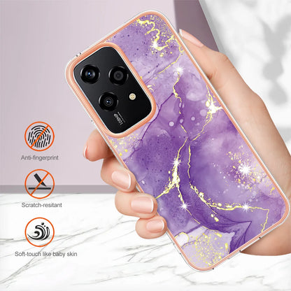 For Honor 200 Lite Case YB IMD Series-2 Style-B IMD Marble Pattern TPU Back Cover