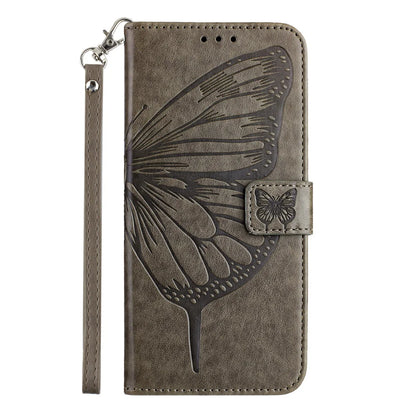 For Samsung Galaxy S24 FE Case YB Imprinting Series-4 Butterfly Flower Flip Wallet Leather Phone Cover