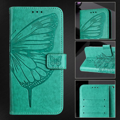 For Samsung Galaxy S24 FE Case YB Imprinting Series-4 Butterfly Flower Flip Wallet Leather Phone Cover