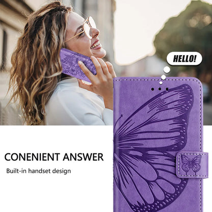 For Samsung Galaxy S24 FE Case YB Imprinting Series-4 Butterfly Flower Flip Wallet Leather Phone Cover
