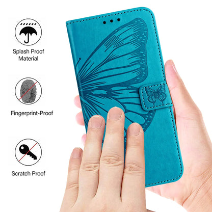 For Samsung Galaxy A16 5G Case YB Imprinting Series-4 Butterfly Flower Flip Wallet Leather Phone Cover