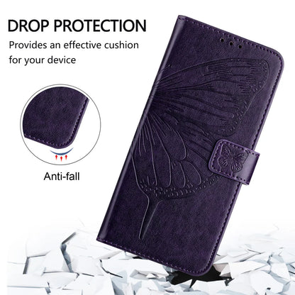 For Samsung Galaxy A16 5G Case YB Imprinting Series-4 Butterfly Flower Flip Wallet Leather Phone Cover