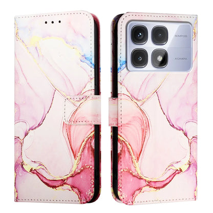 For Xiaomi Redmi K70 Ultra Case YB Pattern Printing Leather Series-5   Marble Pattern Wallet Phone Cover