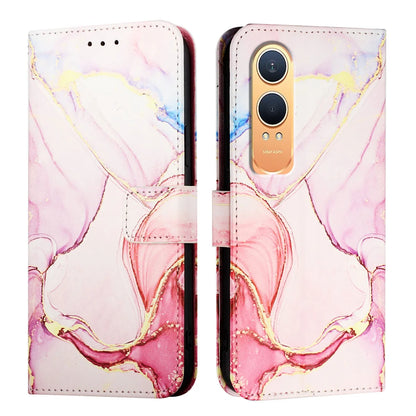 For OnePlus Nord CE4 Lite 5G Case YB Pattern Printing Leather Series-5   Marble Pattern Wallet Phone Cover