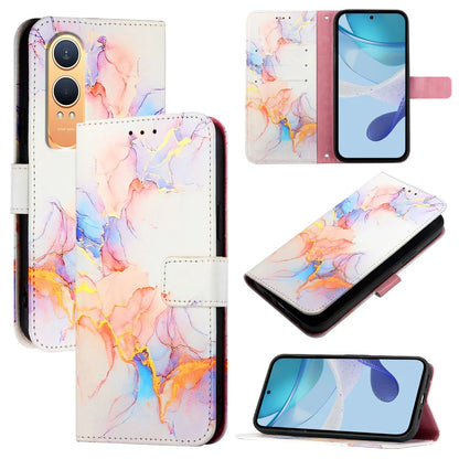 For OnePlus Nord CE4 Lite 5G Case YB Pattern Printing Leather Series-5   Marble Pattern Wallet Phone Cover