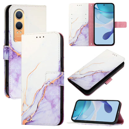 For OnePlus Nord CE4 Lite 5G Case YB Pattern Printing Leather Series-5   Marble Pattern Wallet Phone Cover
