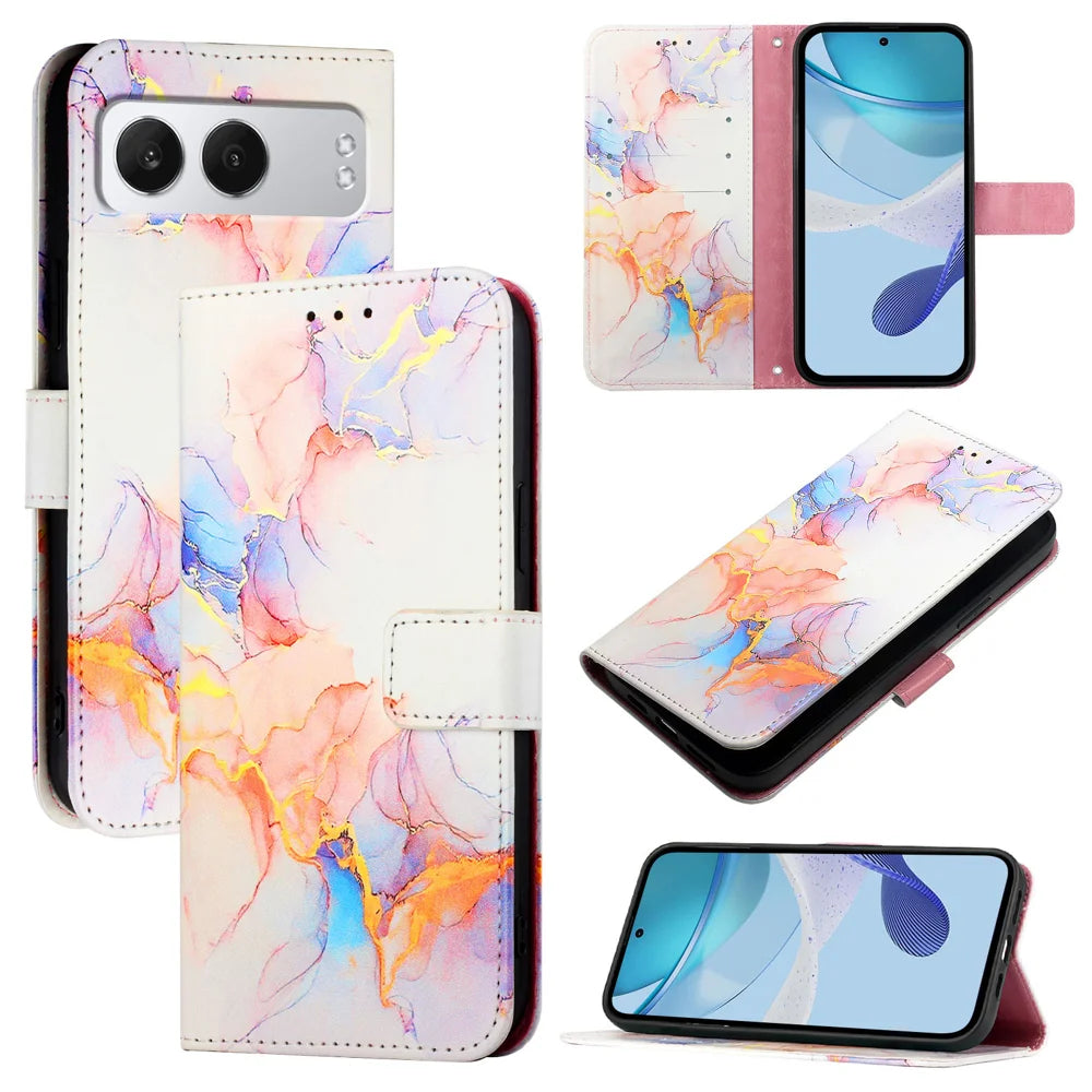 For OnePlus Nord 4 Case YB Pattern Printing Leather Series-5   Marble Pattern Wallet Phone Cover