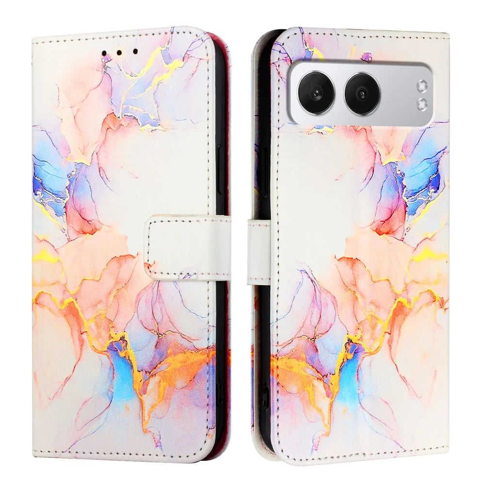 For OnePlus Nord 4 Case YB Pattern Printing Leather Series-5   Marble Pattern Wallet Phone Cover