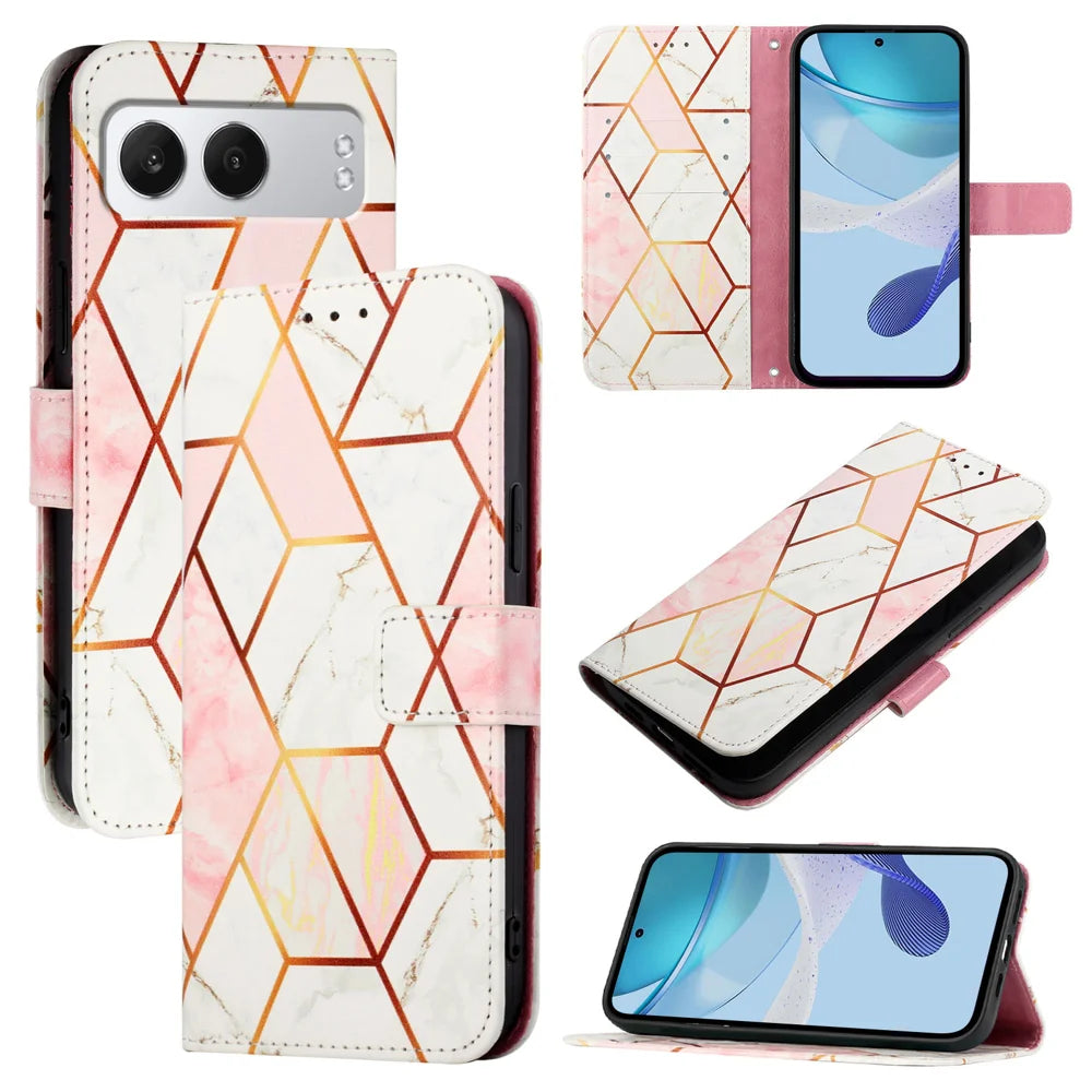 For OnePlus Nord 4 Case YB Pattern Printing Leather Series-5   Marble Pattern Wallet Phone Cover
