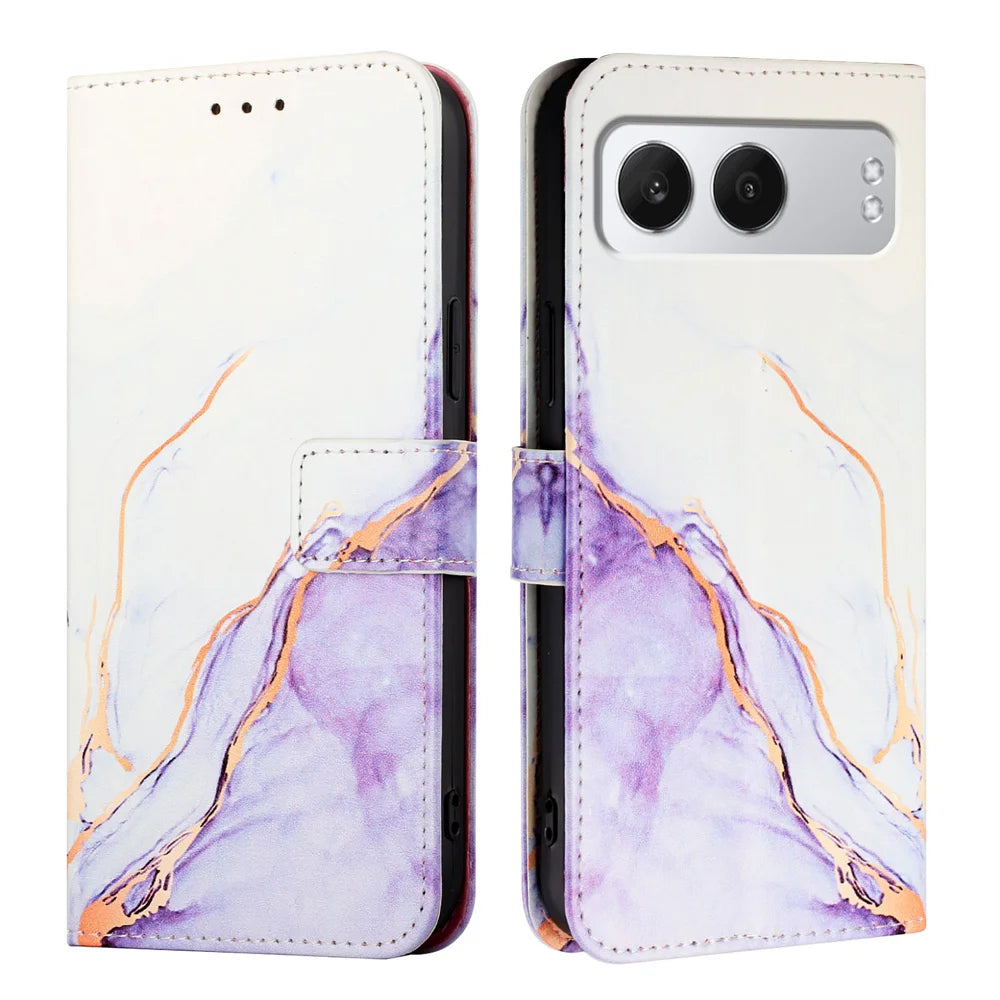 For OnePlus Nord 4 Case YB Pattern Printing Leather Series-5   Marble Pattern Wallet Phone Cover