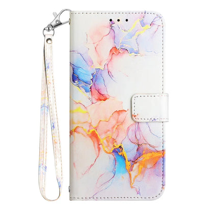 For Samsung Galaxy A06 Case YB Pattern Printing Leather Series-5   Marble Pattern Wallet Phone Cover