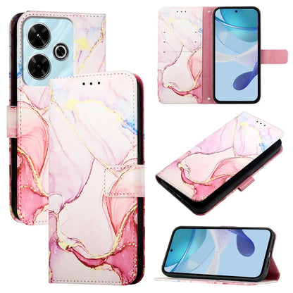 For Xiaomi Redmi 13 4G Case YB Pattern Printing Leather Series-5   Marble Pattern Wallet Phone Cover