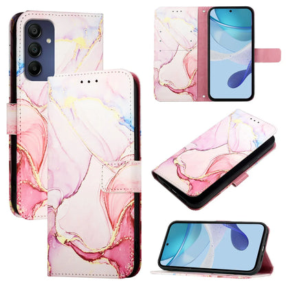 For Samsung Galaxy A16 5G Case YB Pattern Printing Leather Series-5   Marble Pattern Wallet Phone Cover