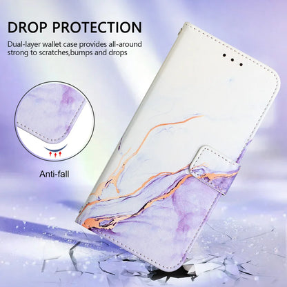 For Samsung Galaxy A16 5G Case YB Pattern Printing Leather Series-5   Marble Pattern Wallet Phone Cover