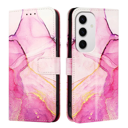 For Samsung Galaxy S24 FE Case YB Pattern Printing Leather Series-5   Marble Pattern Wallet Phone Cover