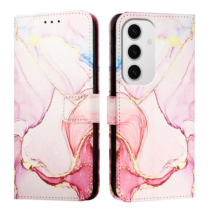 For Samsung Galaxy S24 FE Case YB Pattern Printing Leather Series-5   Marble Pattern Wallet Phone Cover