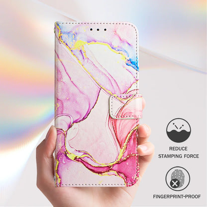 For Samsung Galaxy S24 FE Case YB Pattern Printing Leather Series-5   Marble Pattern Wallet Phone Cover