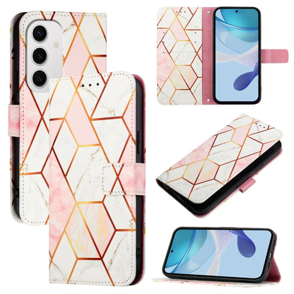 For Samsung Galaxy S24 FE Case YB Pattern Printing Leather Series-5   Marble Pattern Wallet Phone Cover