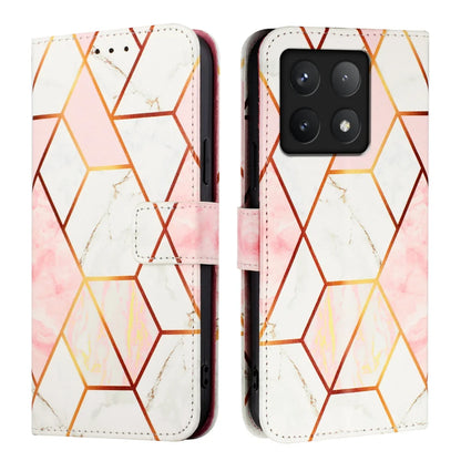 For Xiaomi 14T Case YB Pattern Printing Leather Series-5   Marble Pattern Wallet Phone Cover