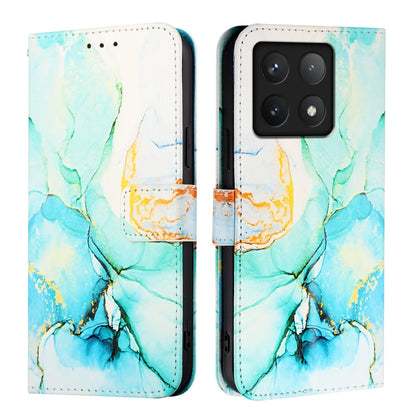 For Xiaomi 14T Pro Case YB Pattern Printing Leather Series-5   Marble Pattern Wallet Phone Cover