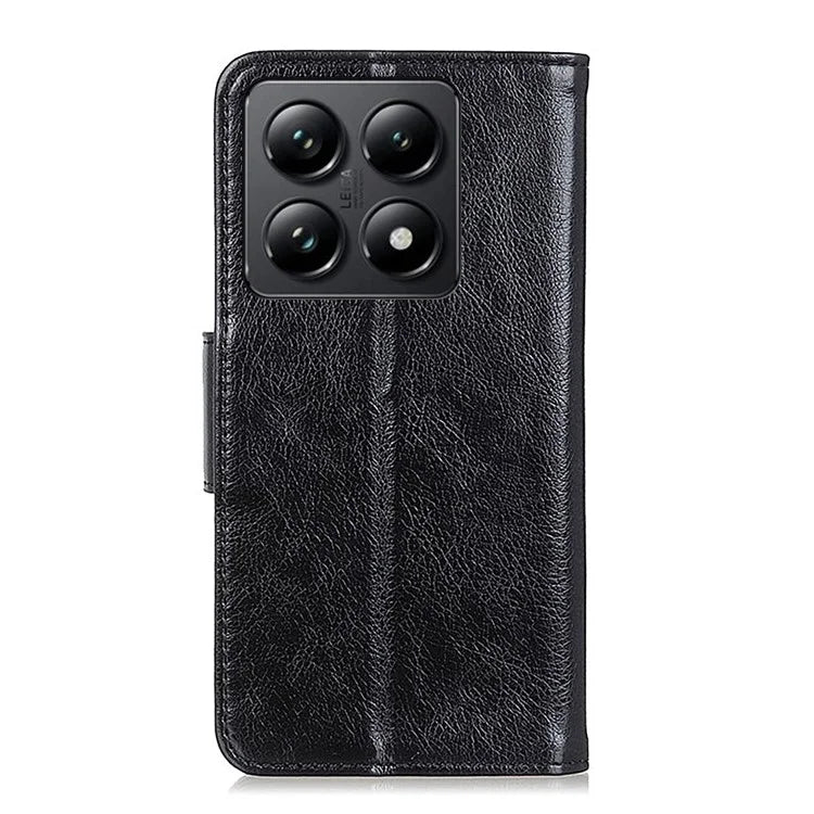 For Xiaomi 14T Pro Case Nappa Texture Split Leather Wallet Phone Cover