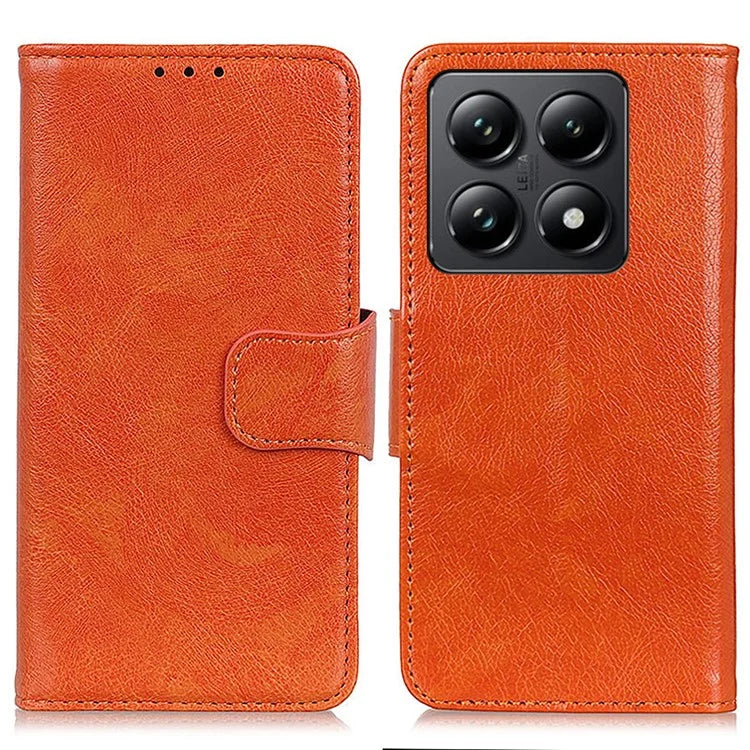 For Xiaomi 14T Pro Case Nappa Texture Split Leather Wallet Phone Cover