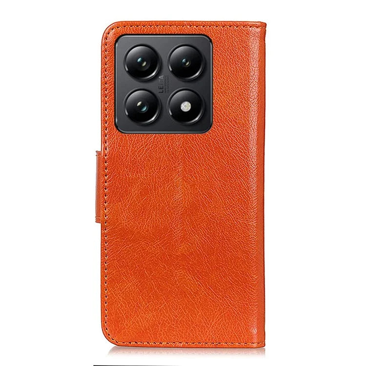 For Xiaomi 14T Case Nappa Texture Split Leather Wallet Phone Cover