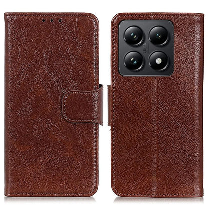 For Xiaomi 14T Case Nappa Texture Split Leather Wallet Phone Cover