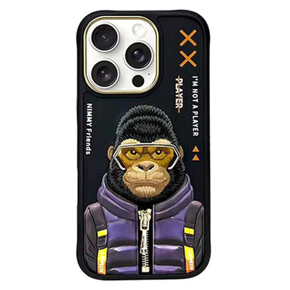 NIMMY For iPhone 16 Pro Case Embroidery Protective Phone Cover