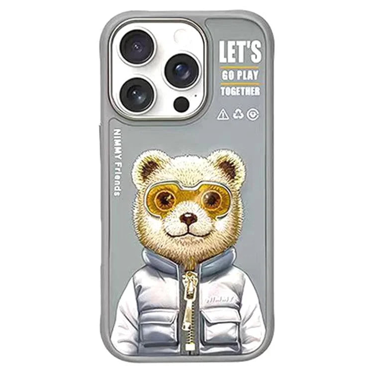 NIMMY For iPhone 16 Pro Case Embroidery Protective Phone Cover