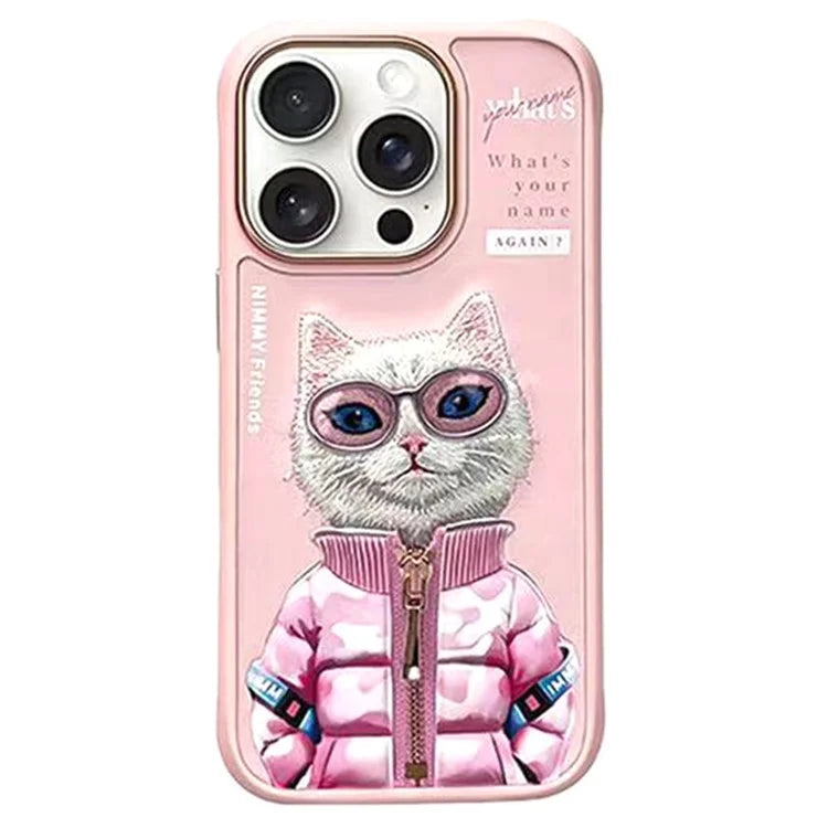 NIMMY For iPhone 16 Pro Max Case Embroidery Protective Phone Cover