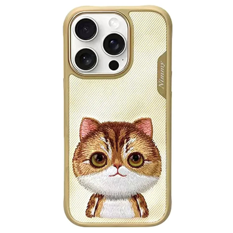NIMMY For iPhone 16 Pro Case Cartoon Embroidery Cell Phone Cover