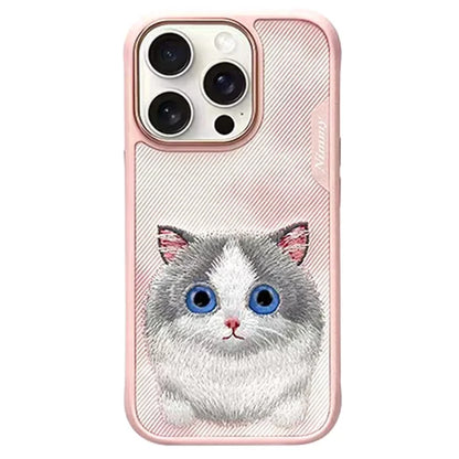 NIMMY For iPhone 16 Pro Case Cartoon Embroidery Cell Phone Cover