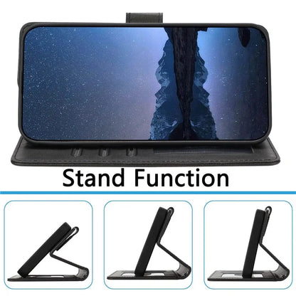 For Samsung Galaxy A16 5G Case RFID Blocking Wallet Leather Phone Cover with Strap