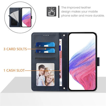 For Samsung Galaxy A16 5G Case RFID Blocking Wallet Leather Phone Cover with Strap