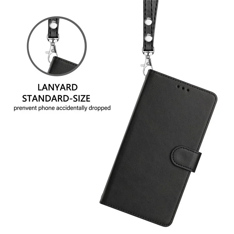 For Samsung Galaxy A16 5G Case RFID Blocking Wallet Leather Phone Cover with Strap