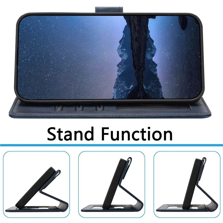 For Samsung Galaxy A16 5G Case RFID Blocking Wallet Leather Phone Cover with Strap