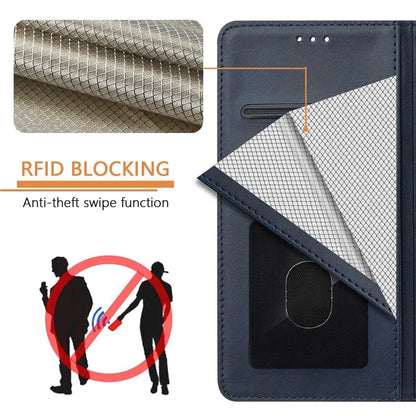 For Samsung Galaxy A16 5G Case RFID Blocking Wallet Leather Phone Cover with Strap