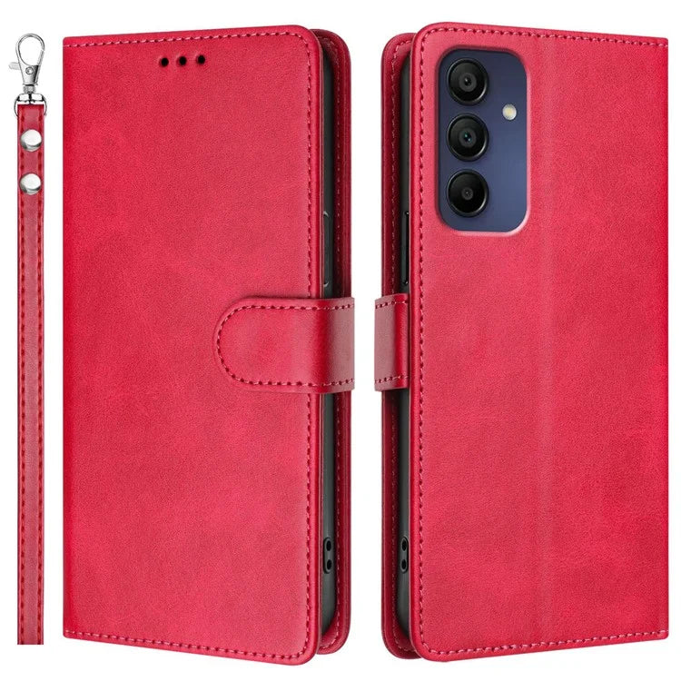 For Samsung Galaxy A16 5G Case RFID Blocking Wallet Leather Phone Cover with Strap